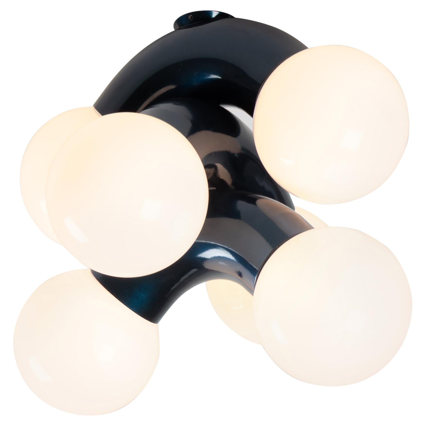 Contemporary Ceiling Lamp VINE 3-C, Blue For Sale