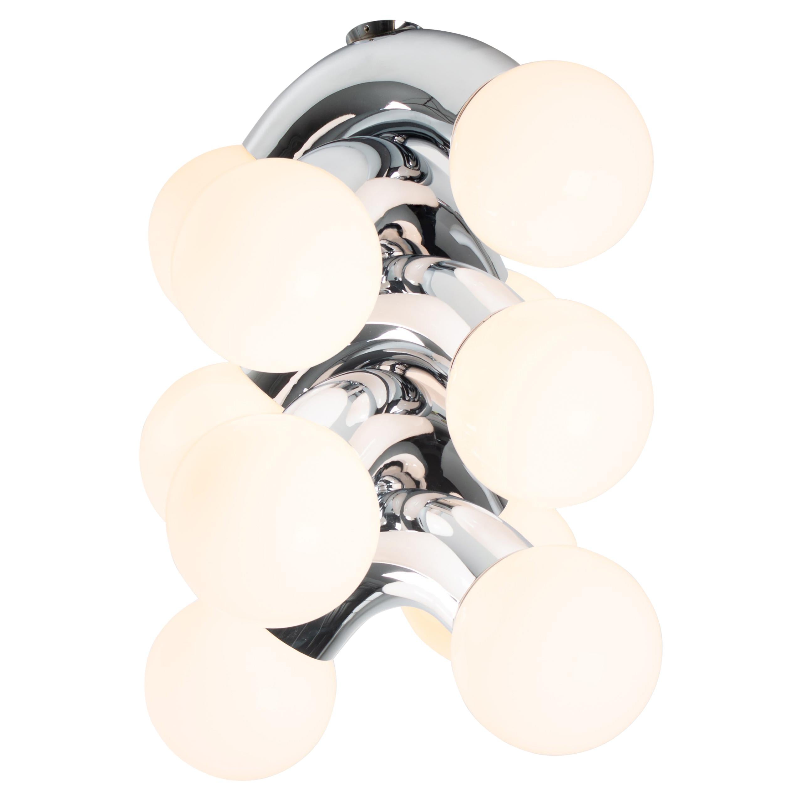 Contemporary Ceiling Lamp VINE 5-C, Chrome For Sale