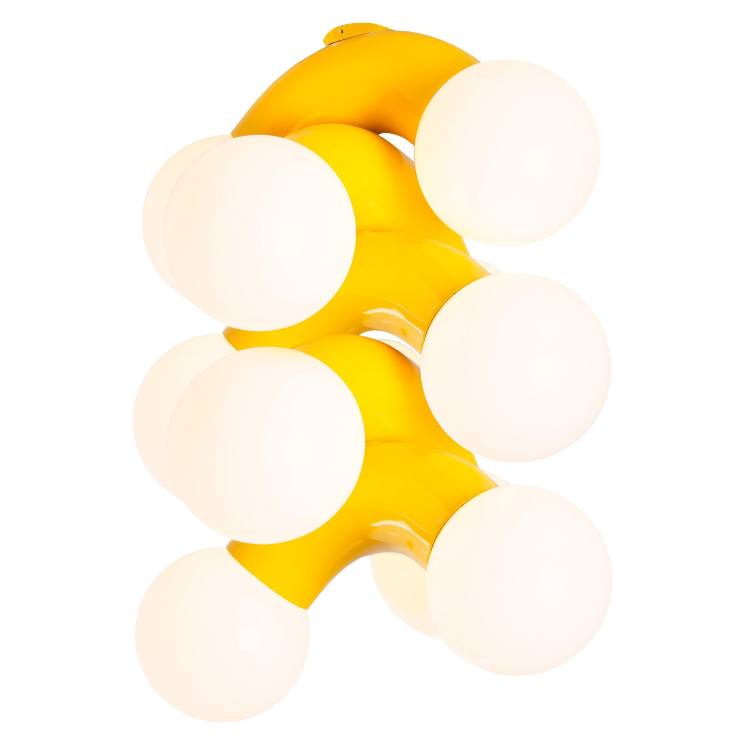 Contemporary Ceiling Lamp VINE 5-C, Yellow For Sale