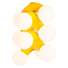 Contemporary Ceiling Lamp VINE 5-C, Yellow