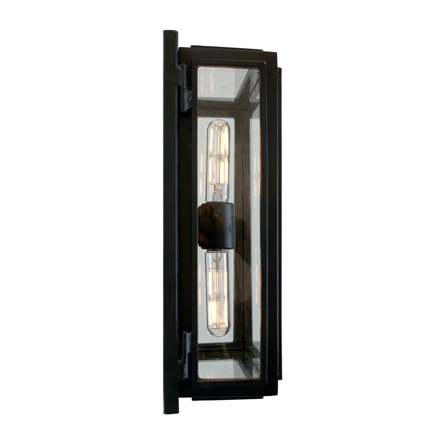 The Bel Air ceiling flush mount is an elegant centerpiece ceiling light for a living room, dining room, or entryway.

Shown in SBLC Grey finish and SBLC Seeded glass. 

Hand-forged in heavy gauge wrought iron. All lanterns go through a metalizing