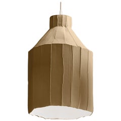 Lampada contemporanea in ceramica beige SUFI Texture Corteccia