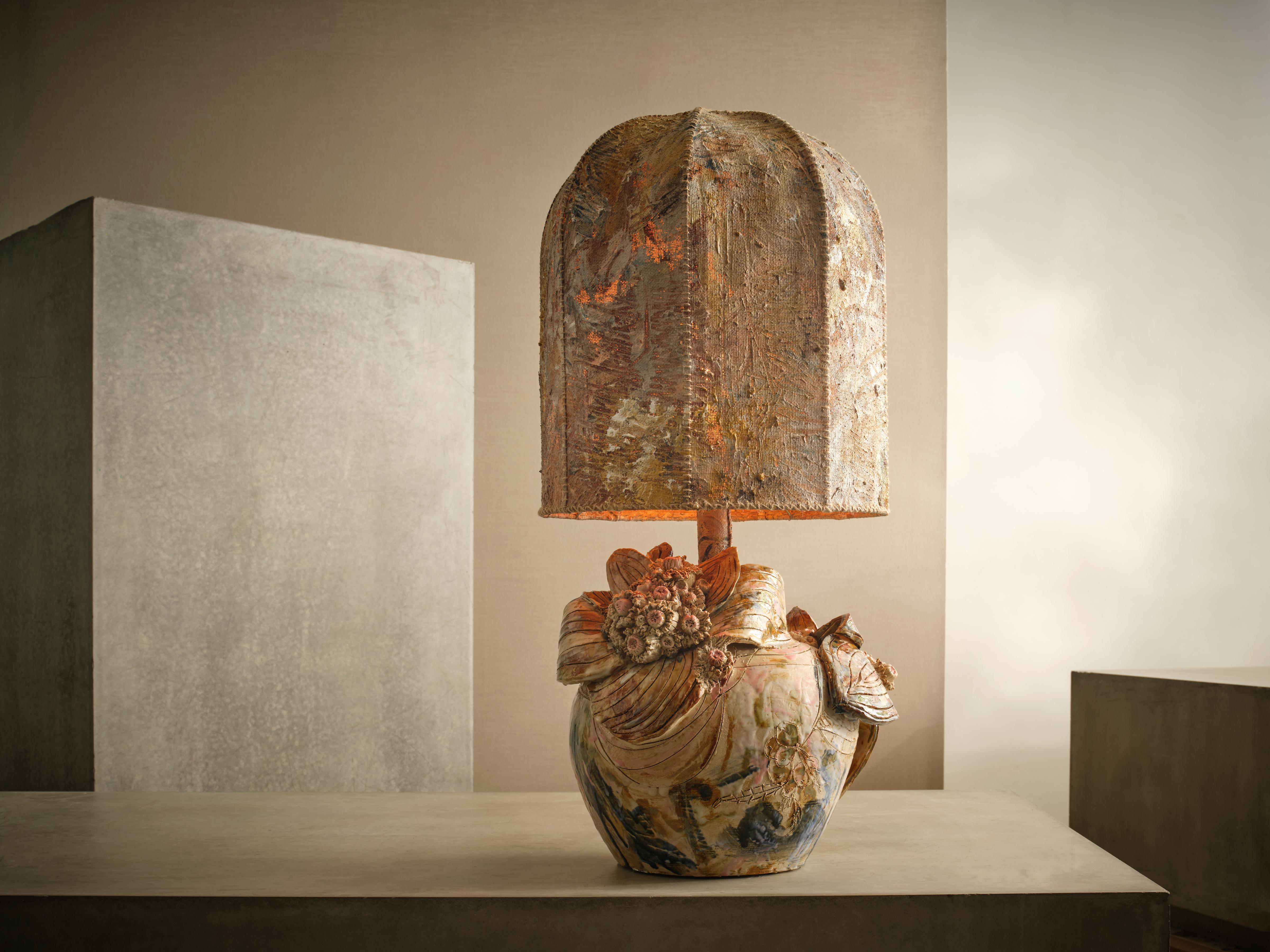 Lampe Blooming Terra en céramique Contemporary MVC24003 by Maarten Vrolijk en vente 1