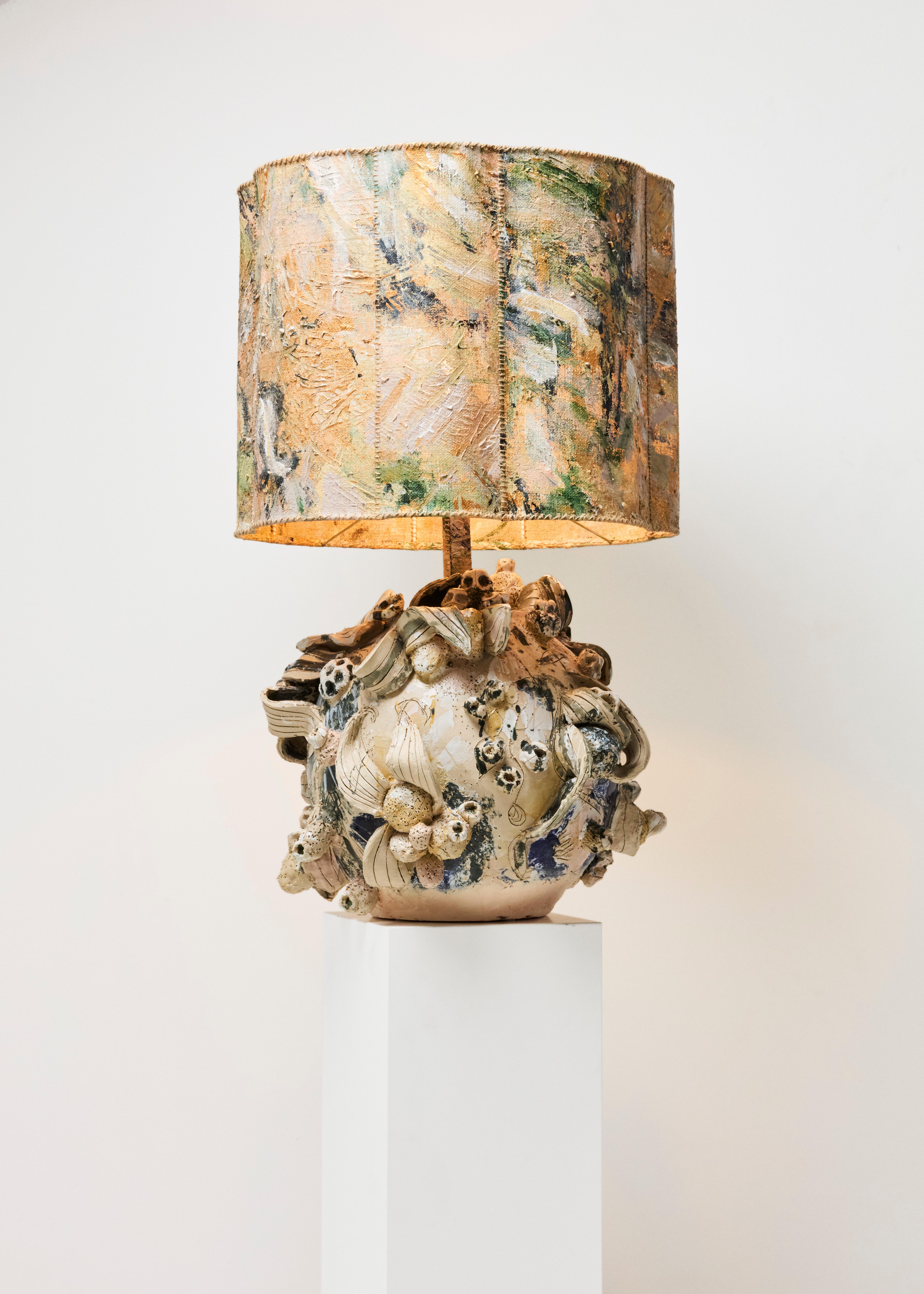 Contemporary Ceramic Blooming Terra lamp MVC25001 by Maarten Vrolijk For Sale 3