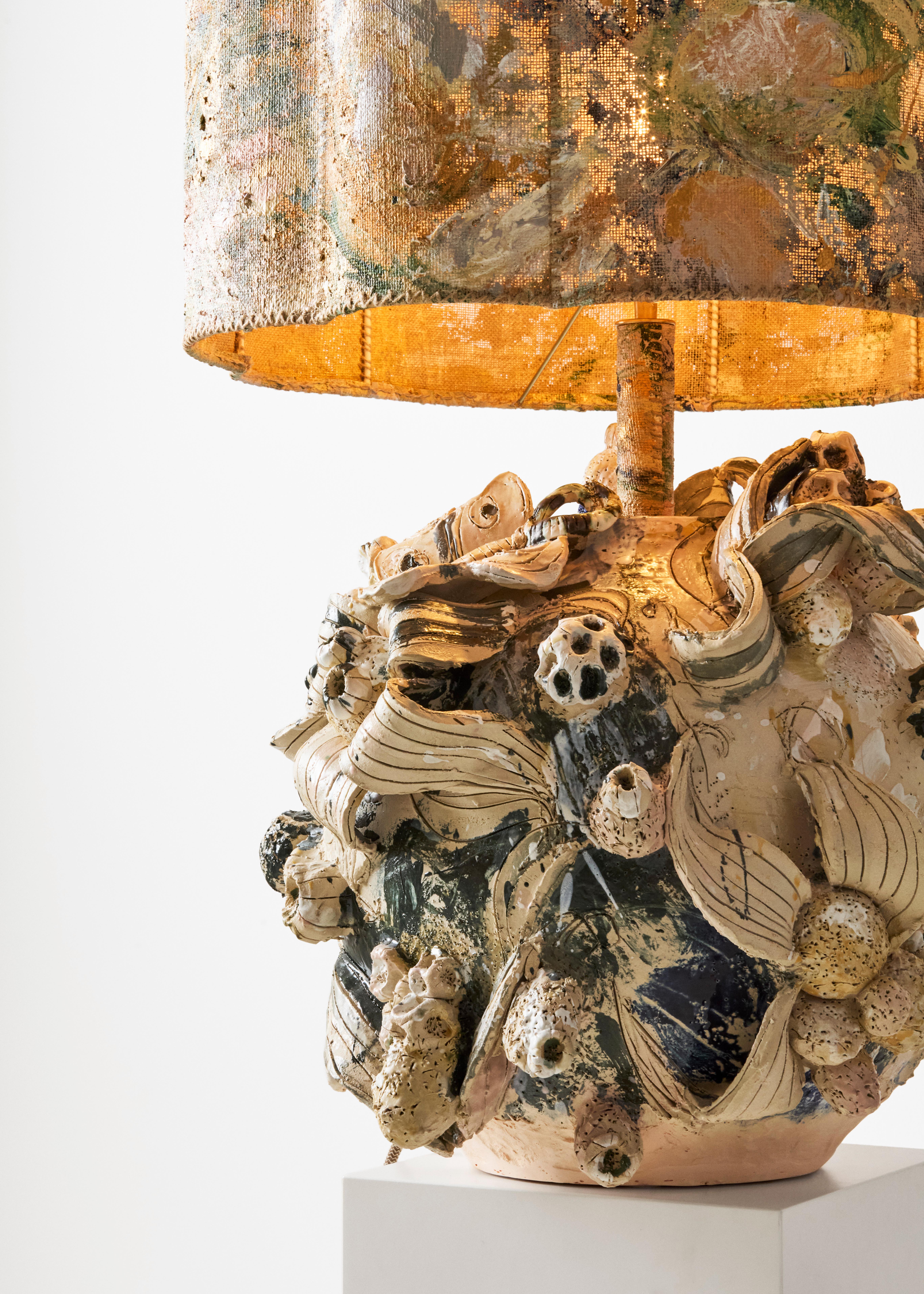 Contemporary Ceramic Blooming Terra lamp MVC25001 by Maarten Vrolijk For Sale 5