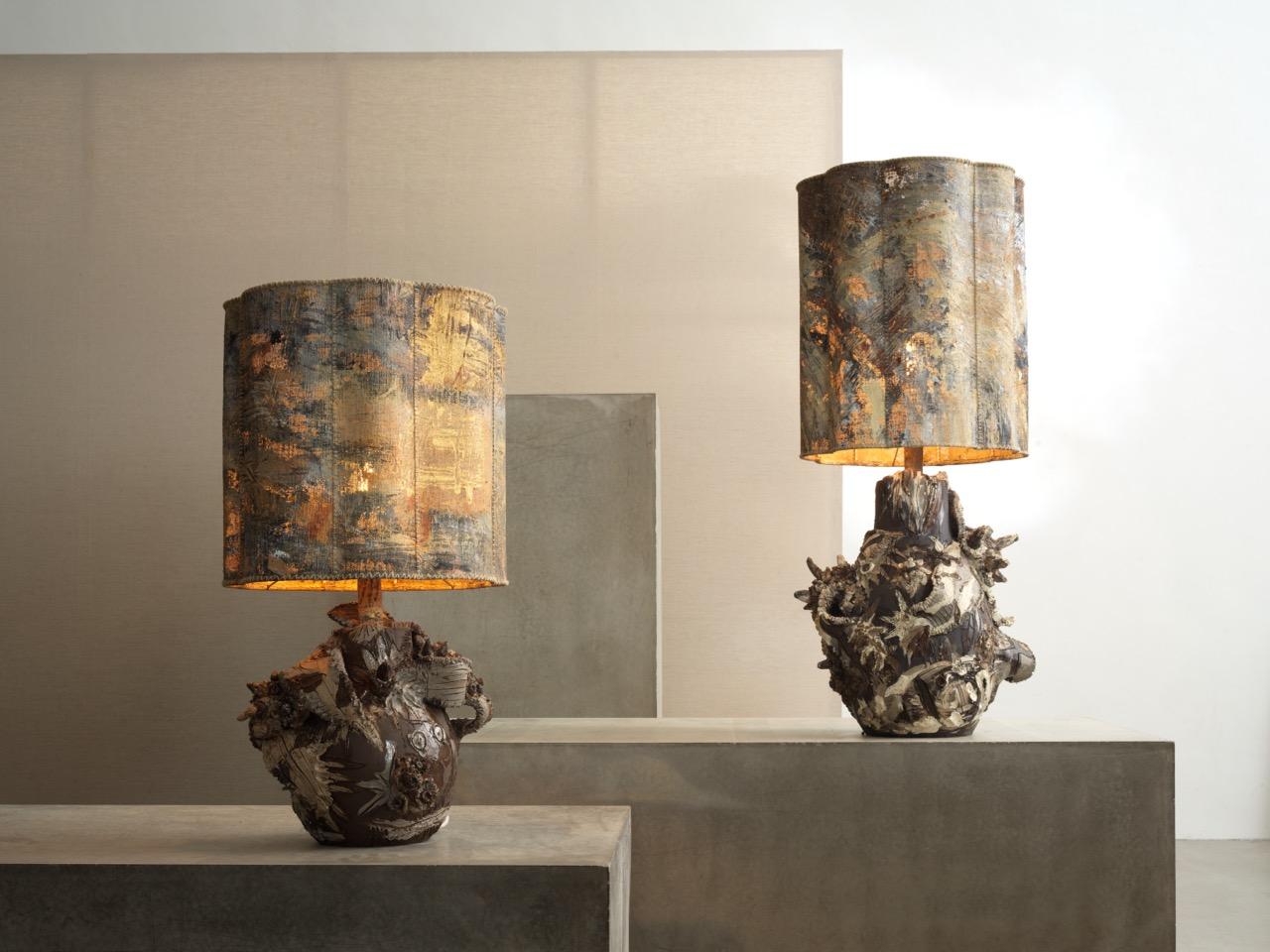 Contemporary Keramische Blooming Terra Lampe MVC25003 von Maarten Vrolijk (Handgefertigt) im Angebot