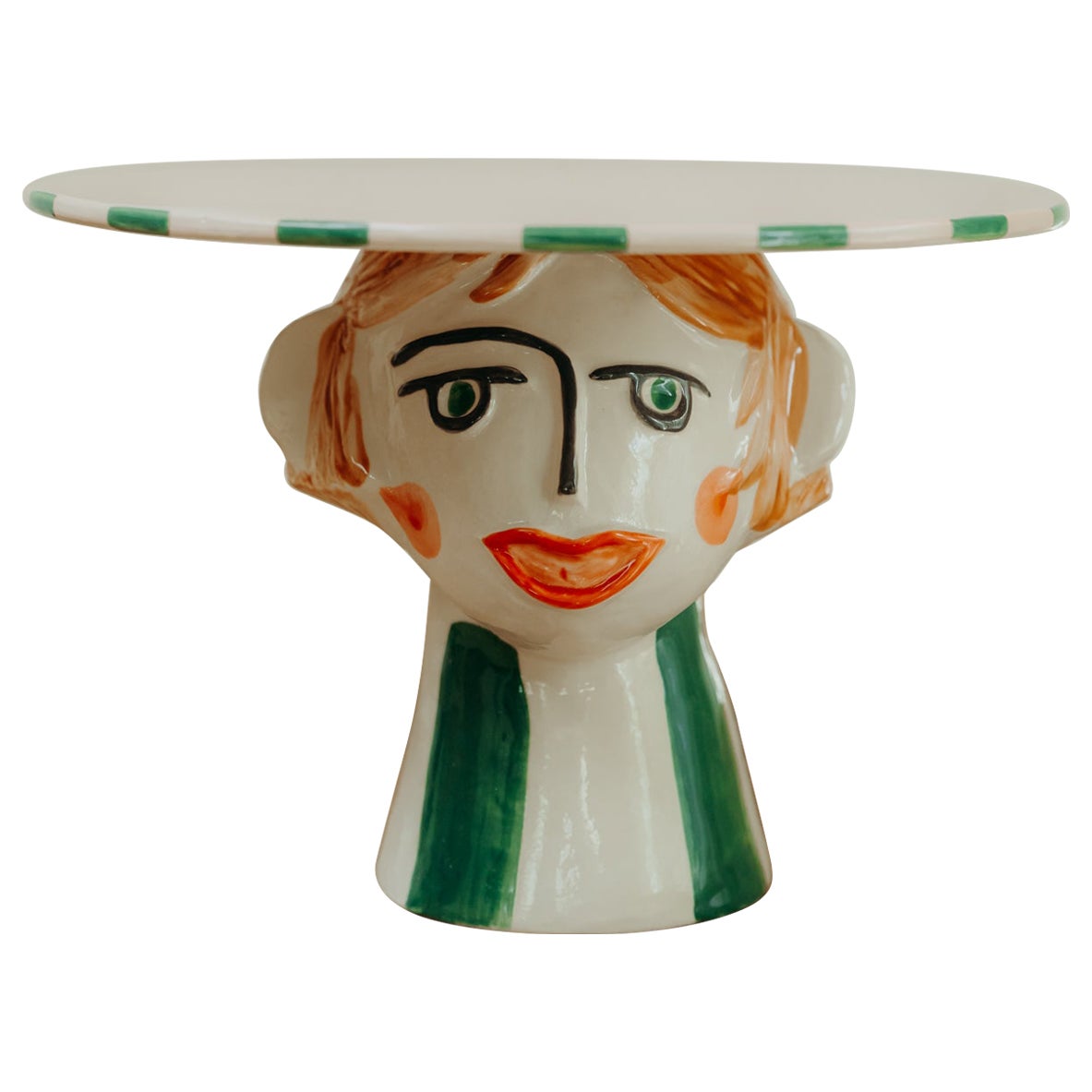 Alzata per torte in ceramica contemporanea