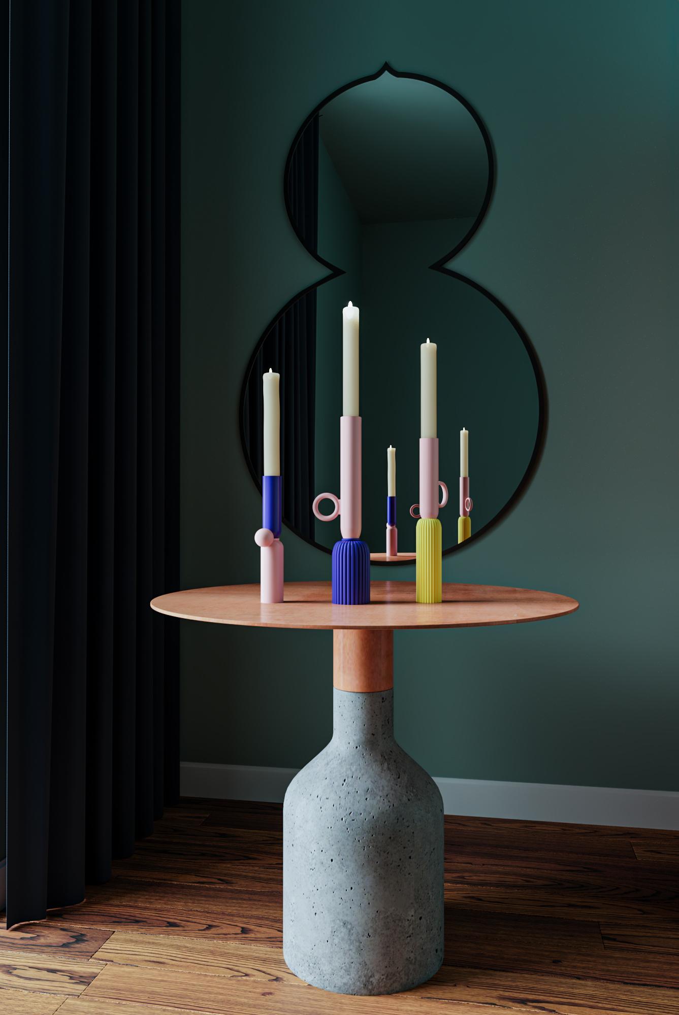 Zeitgenössischer Keramik-Kerzenhalter (Moderne) im Angebot