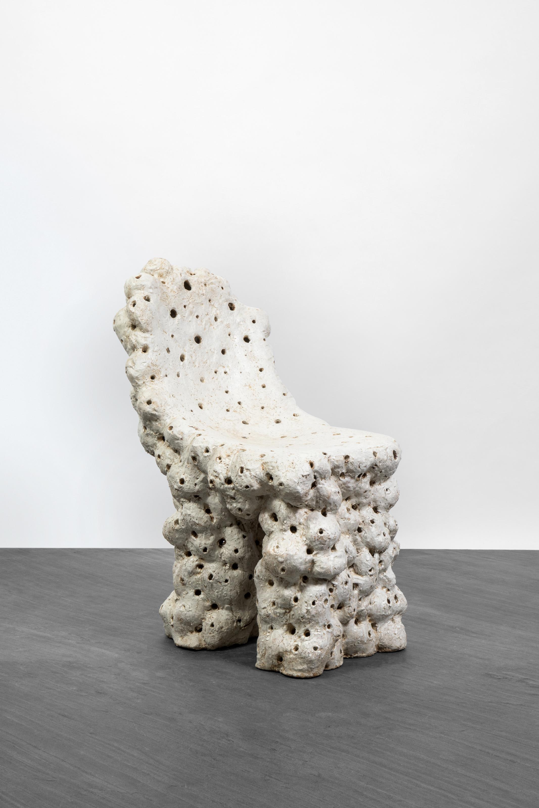 Organic Modern Contemporary Ceramic Chair by Agnès Debizet For Sale
