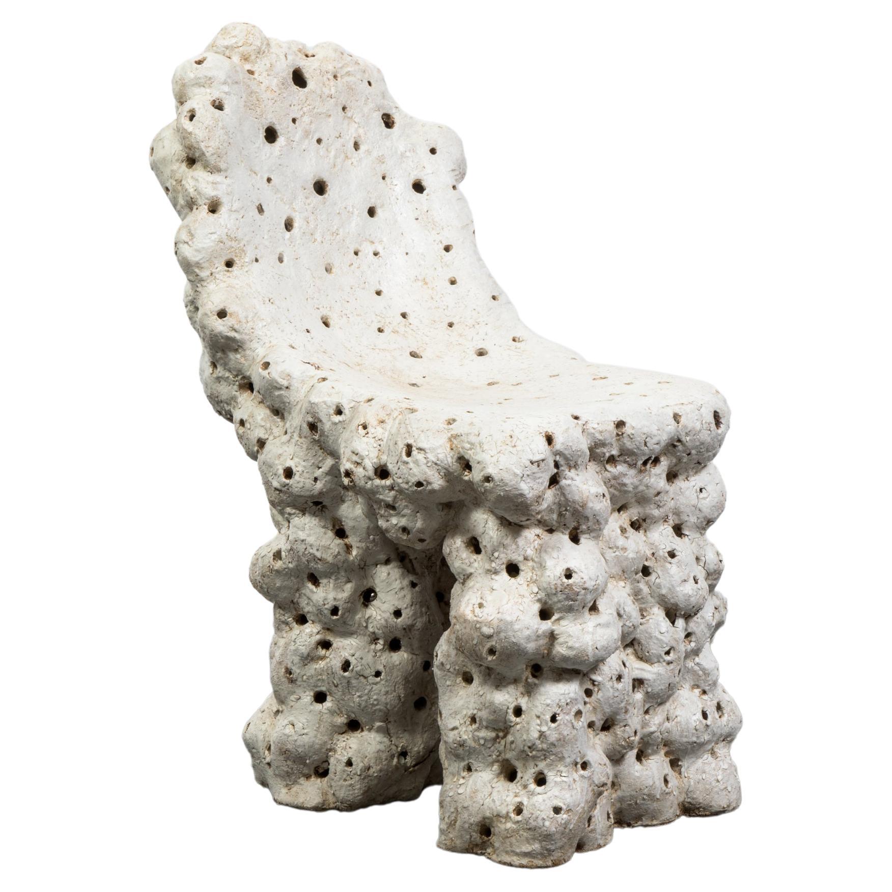 Contemporary Ceramic Chair by Agnès Debizet For Sale