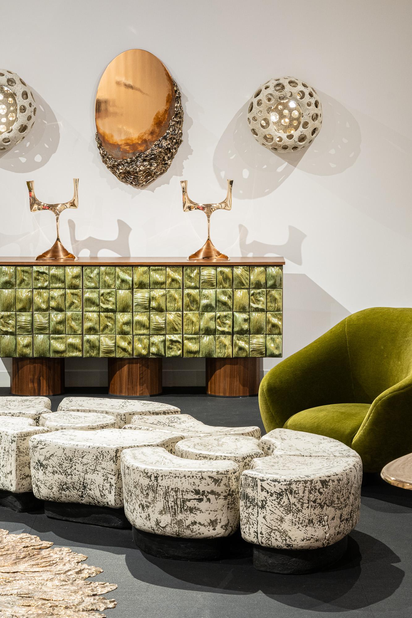 Français Table basse contemporaine en céramique d'Agnès Debizet, 2022 en vente