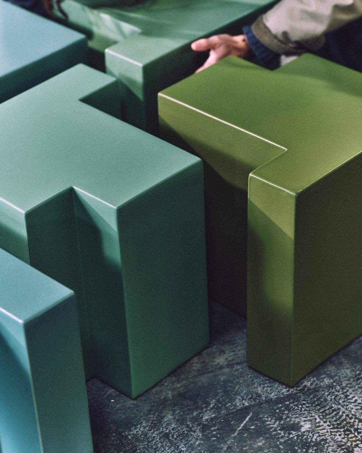 Post-Modern Contemporary Ceramic Coffee Table by Andrée & Michel Hirlet, France For Sale