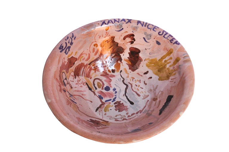Contemporary Ceramic Colorful Bowl Majolica Pottery Handmade Clay For Sale 2