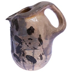Contemporary Ceramic Colorful Pitcher Majolica Pottery Handmade