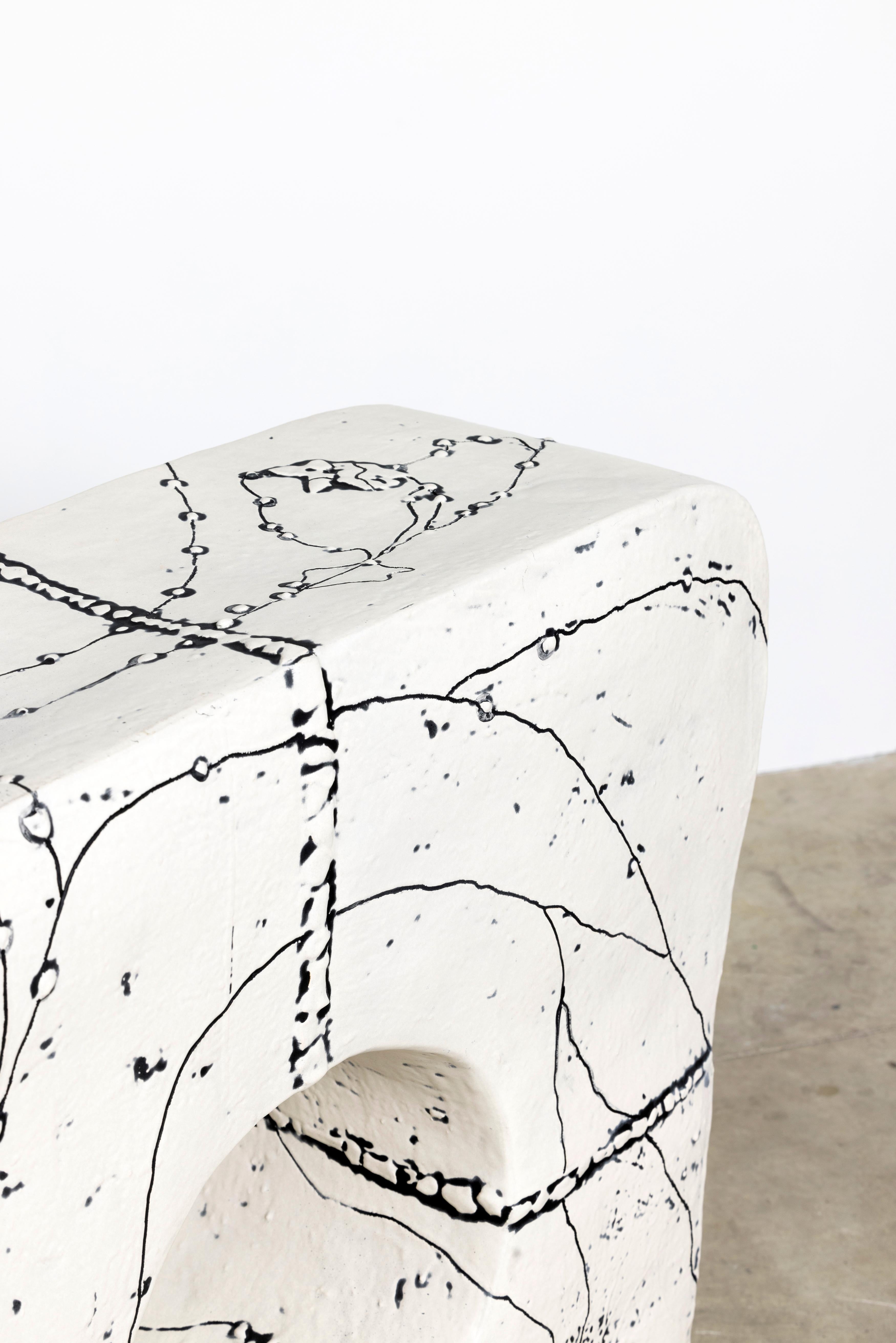 Table console contemporaine en céramique 