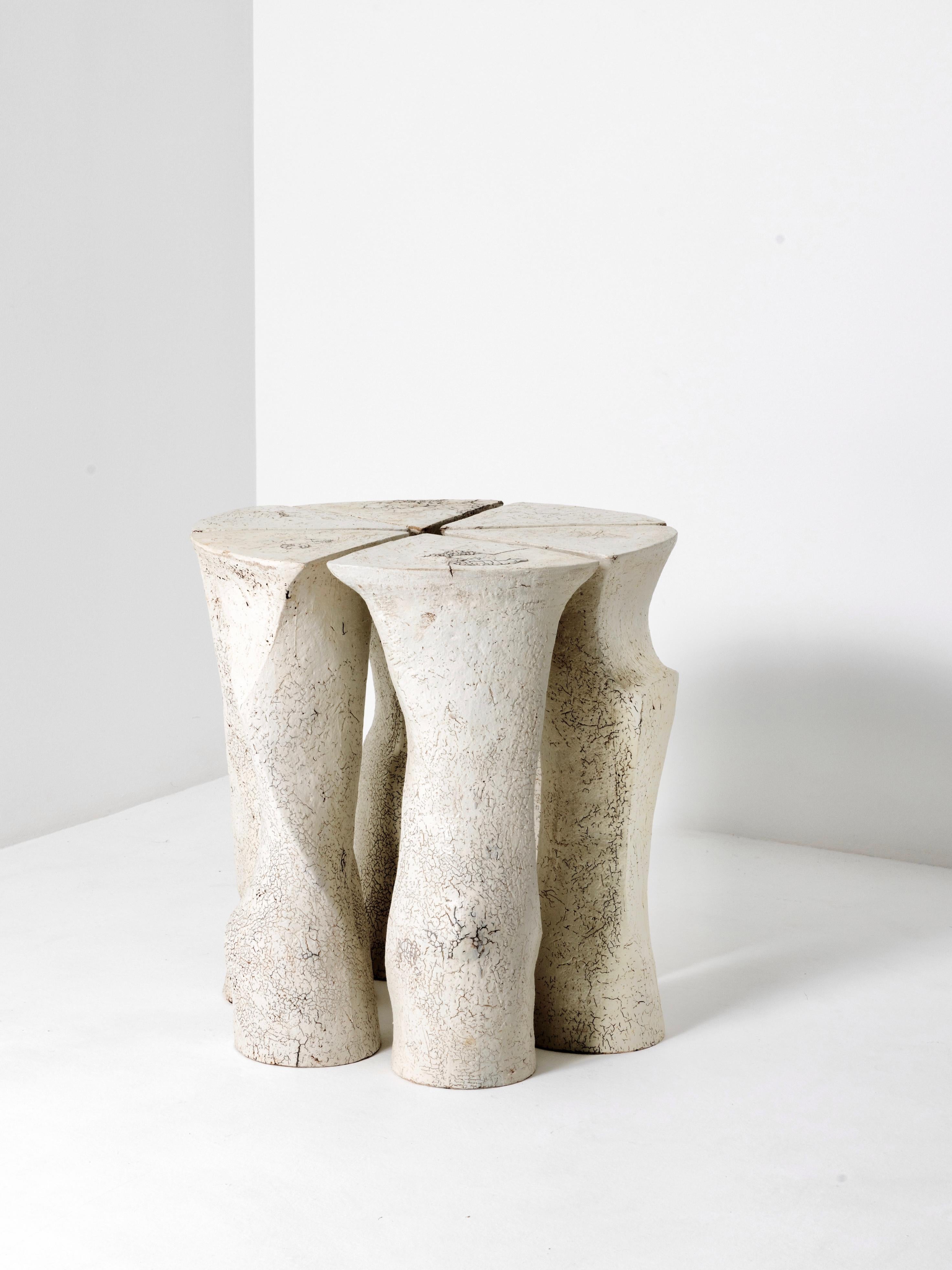 French Contemporary Ceramic Console Table by Agnès Debizet, France For Sale