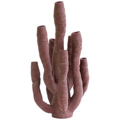 Contemporary Ceramic Coral Sculpture, Corail Rouge