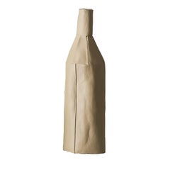 Contemporary Ceramic Decorative Bottle Liscia Texture Beige