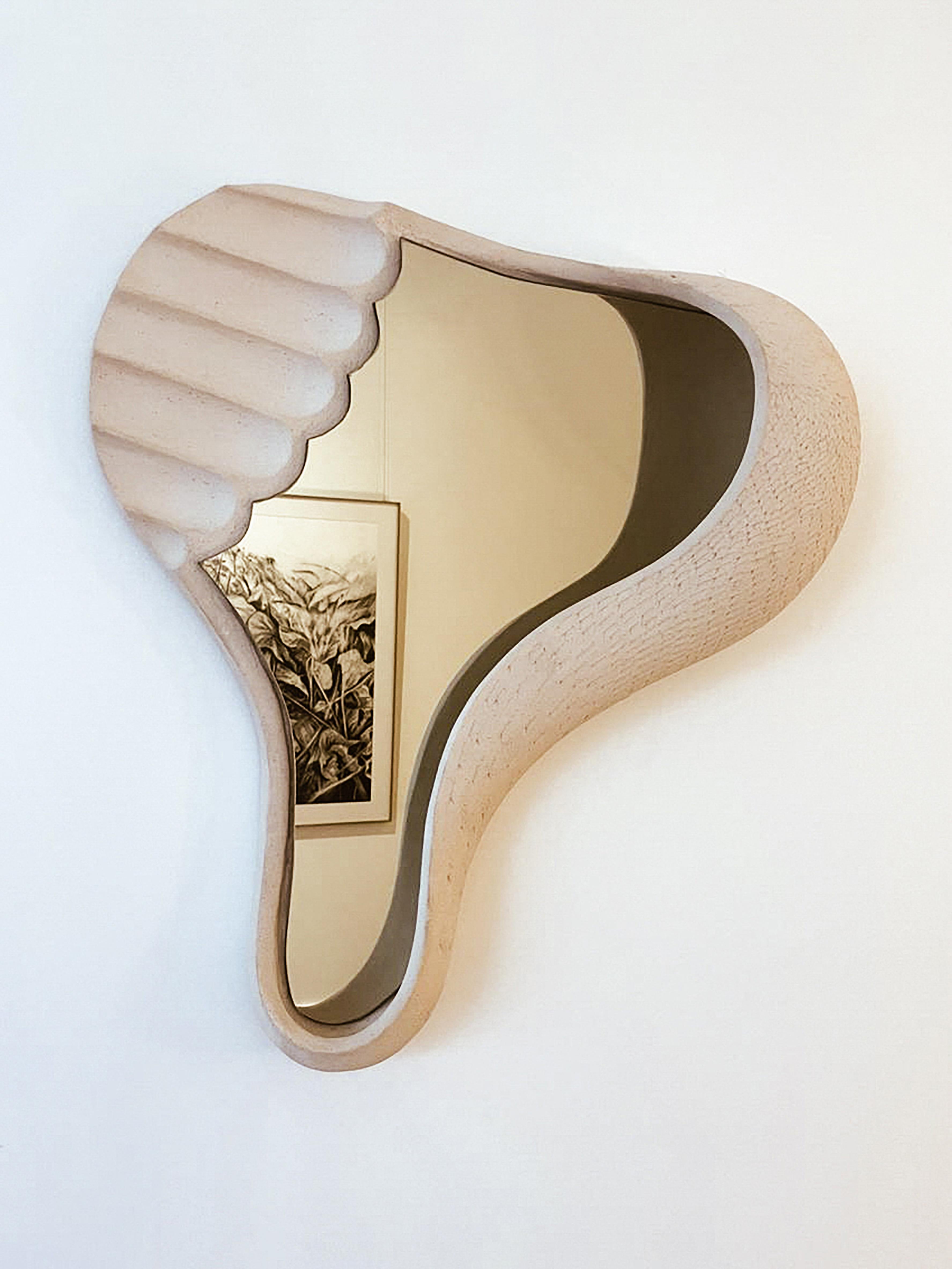 South African Contemporary Ceramic DUNE 01 Mirror Handcrafted by Jan Ernst For Sale