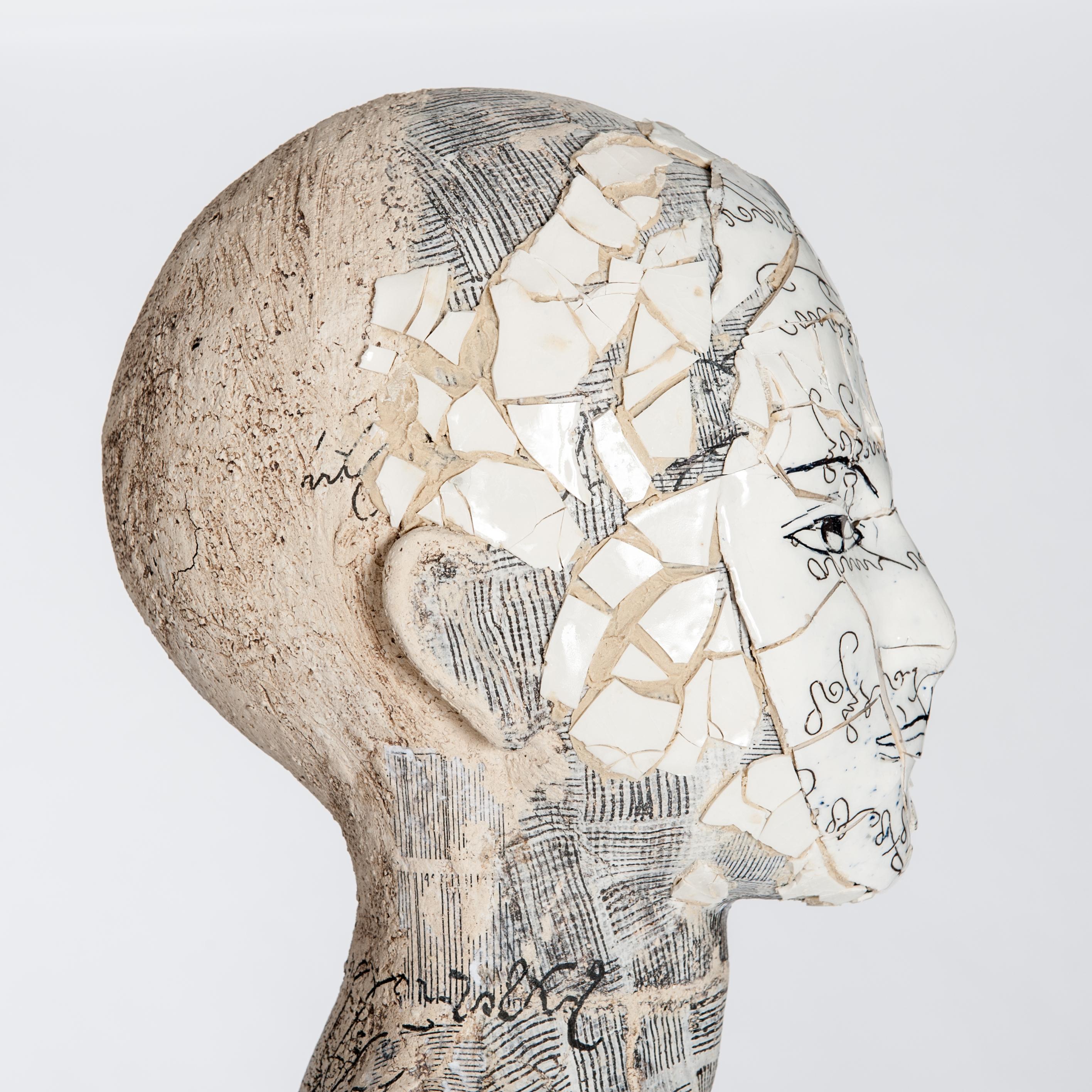 Contemporary Ceramic Figural Lifesize Female Sculpture by Dora Várkonyi For Sale 5