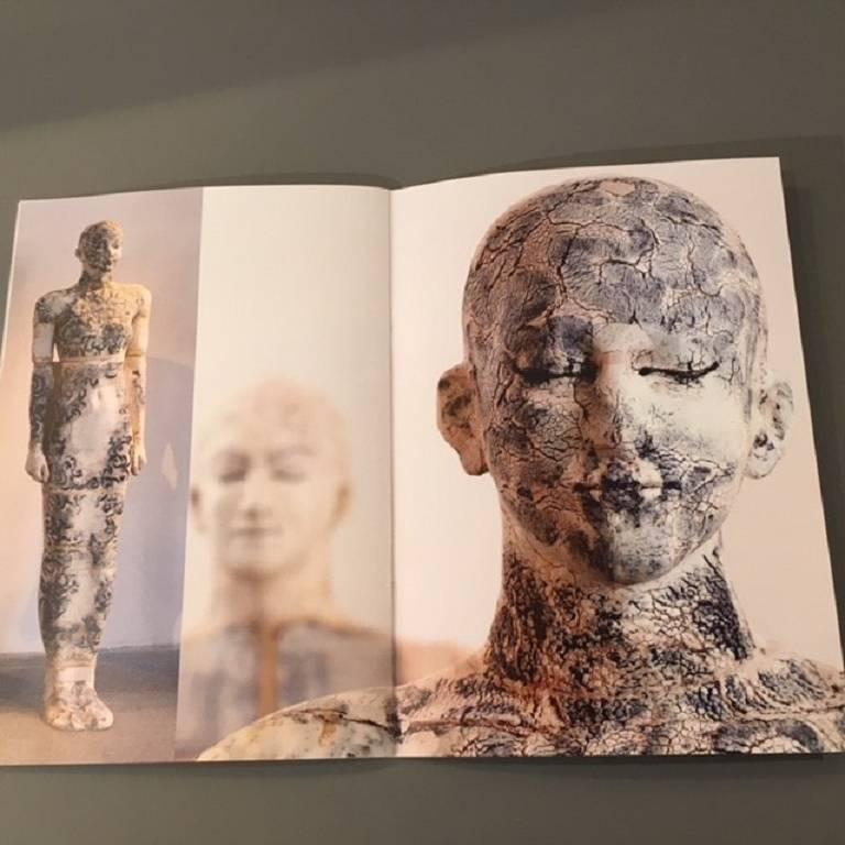 Contemporary Ceramic Figural Lifesize Female Sculpture by Dora Várkonyi For Sale 7