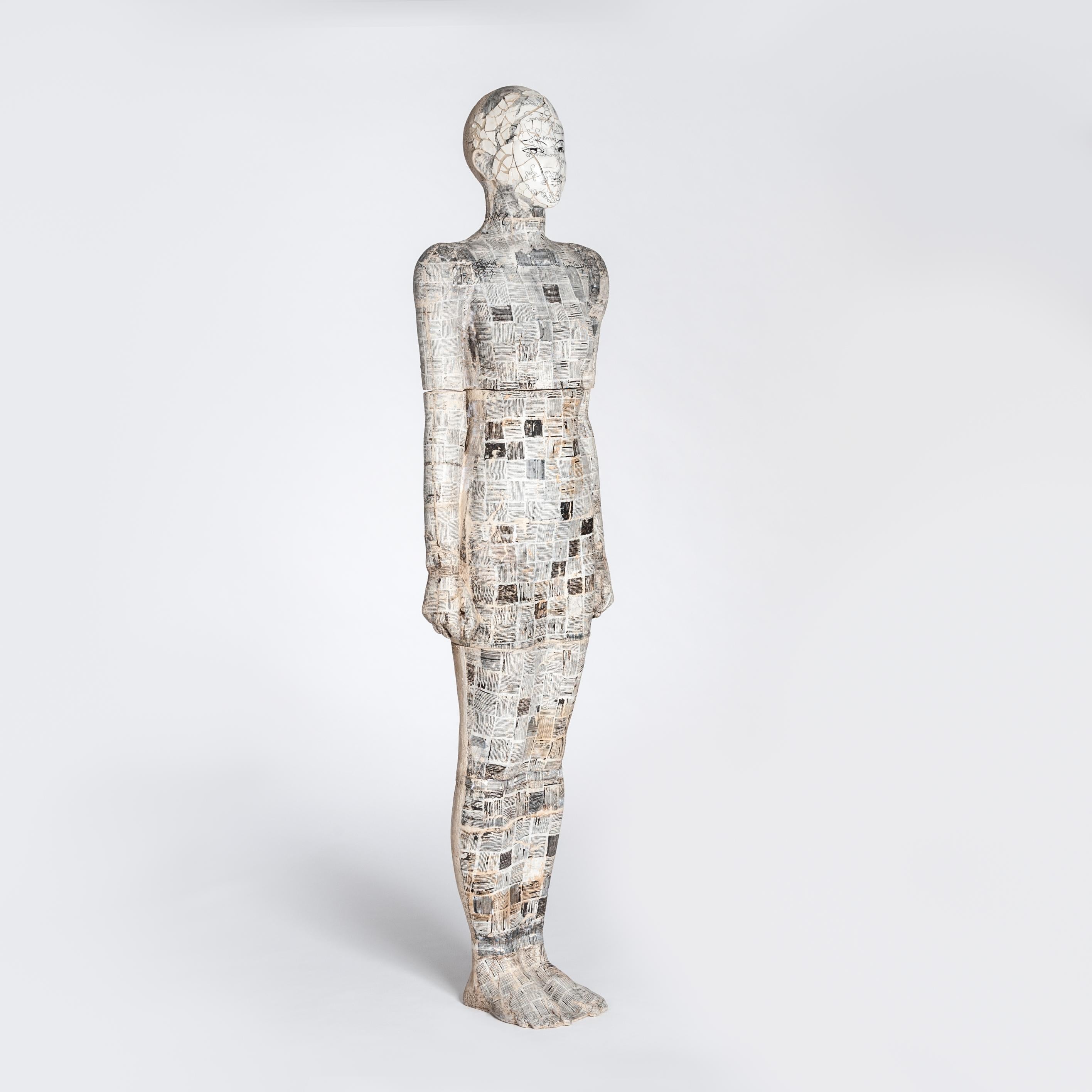 Modern Contemporary Ceramic Figural Lifesize Female Sculpture by Dora Várkonyi For Sale