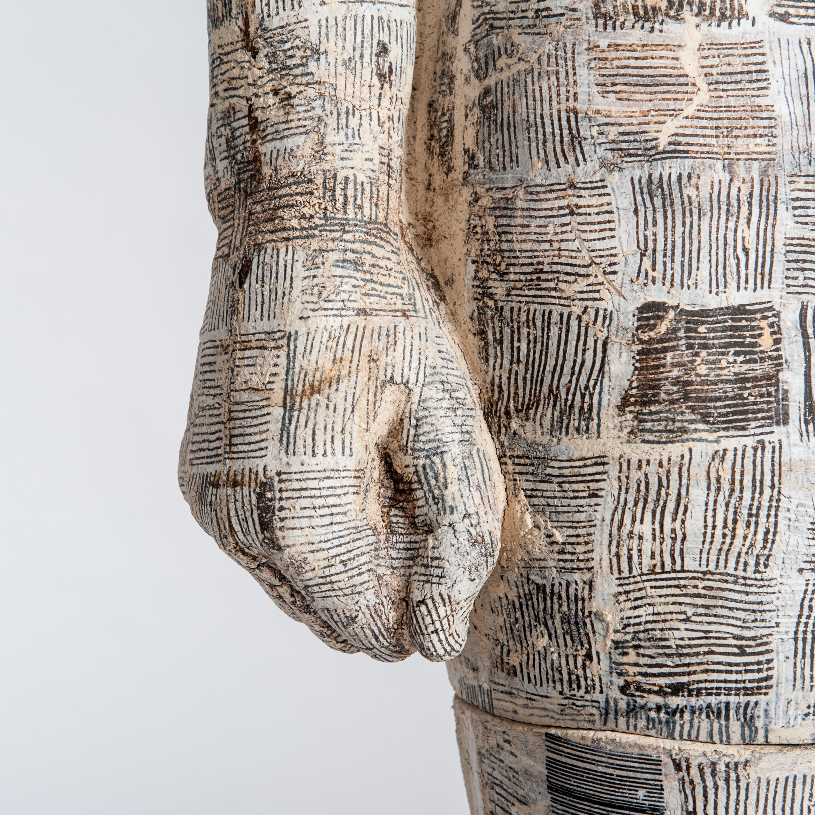 Contemporary Ceramic Figural Lifesize Female Sculpture by Dora Várkonyi For Sale 2