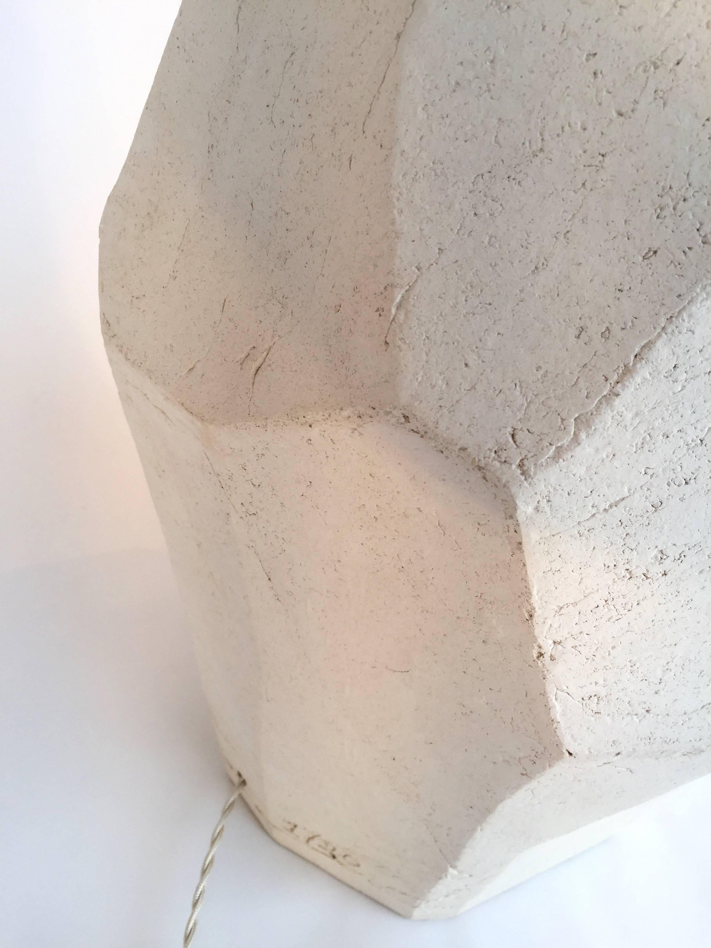 Italian Contemporary Ceramic Floor Lamp Brutalist Monolith, Italy For Sale