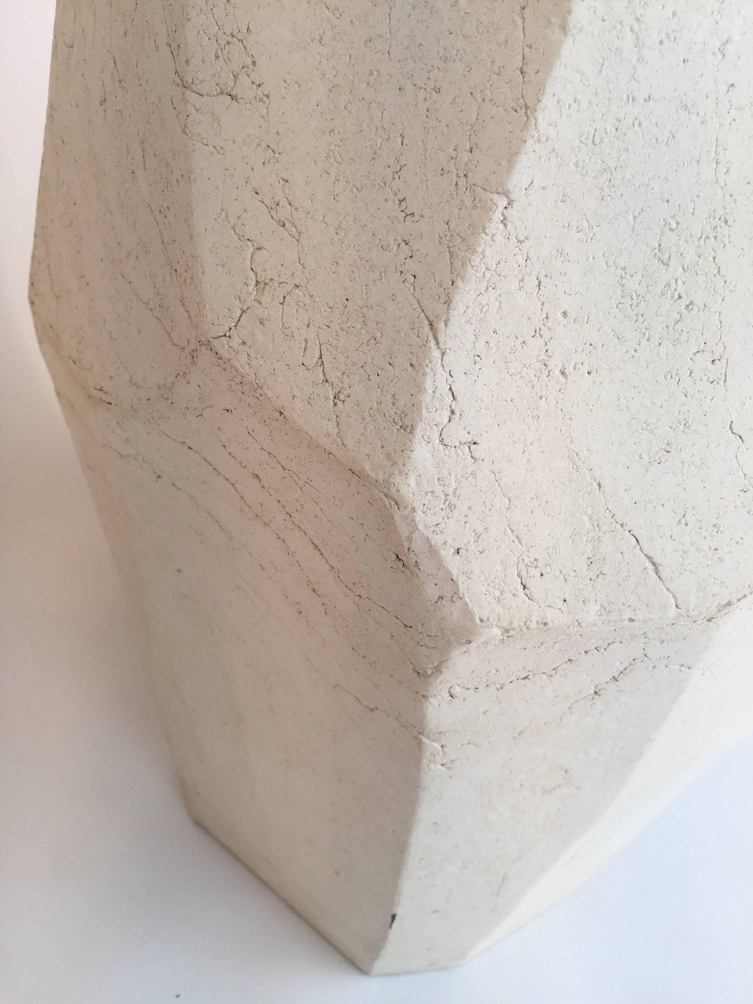 Contemporary Ceramic Floor Lamp Brutalist Monolith, Italy For Sale 1
