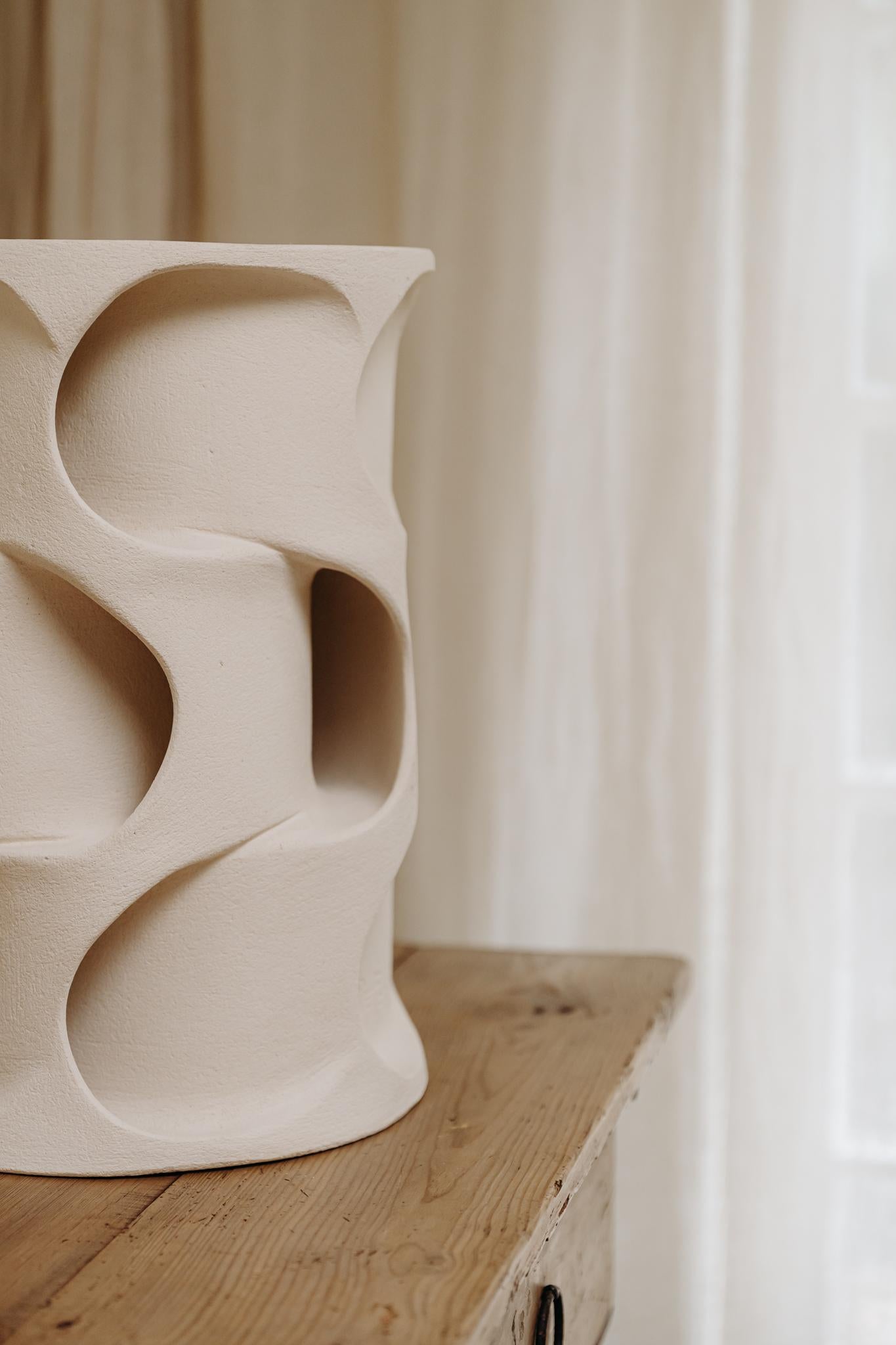 contemporary ceramic lamp by Guy Bareff For Sale 5