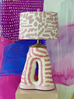 Contemporary Ceramic Lamp-Form by Artists Abby Kasonik & Kiki Slaughter
