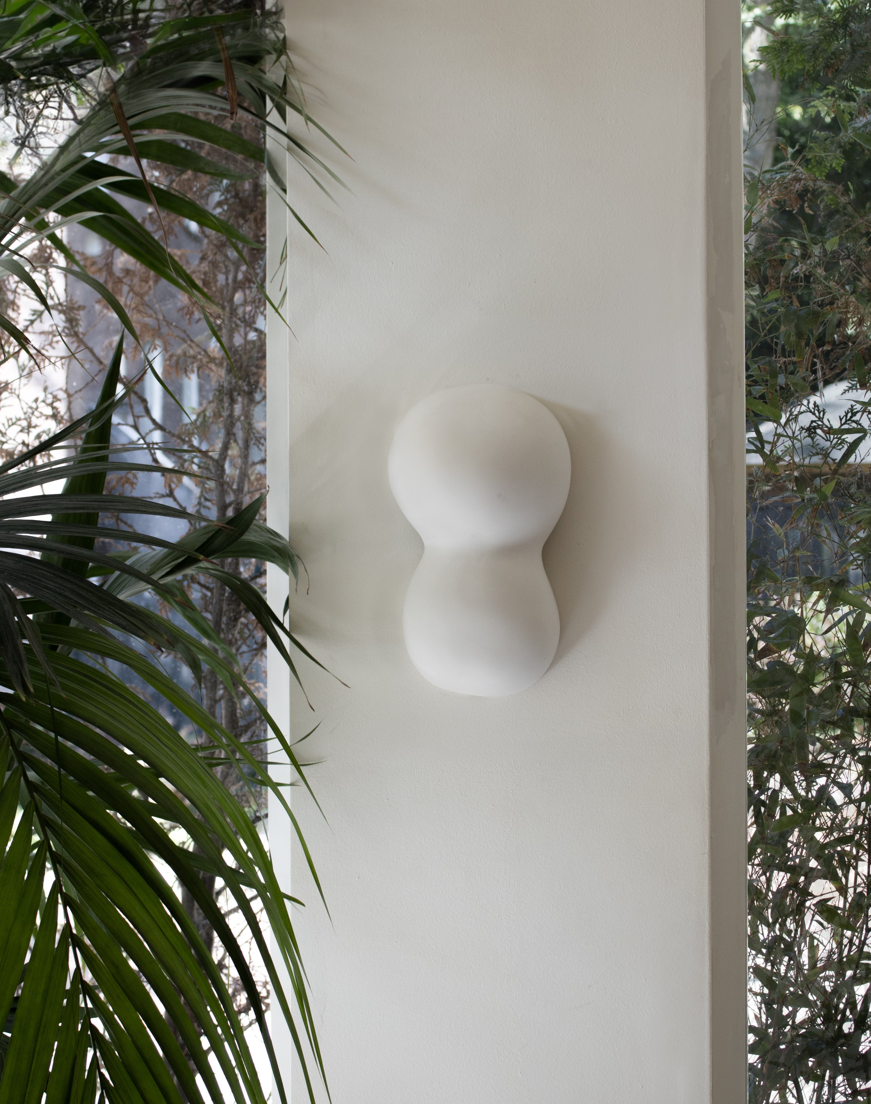 Dutch Contemporary Ceramic Mini Wall Sconce, Organic Modern 