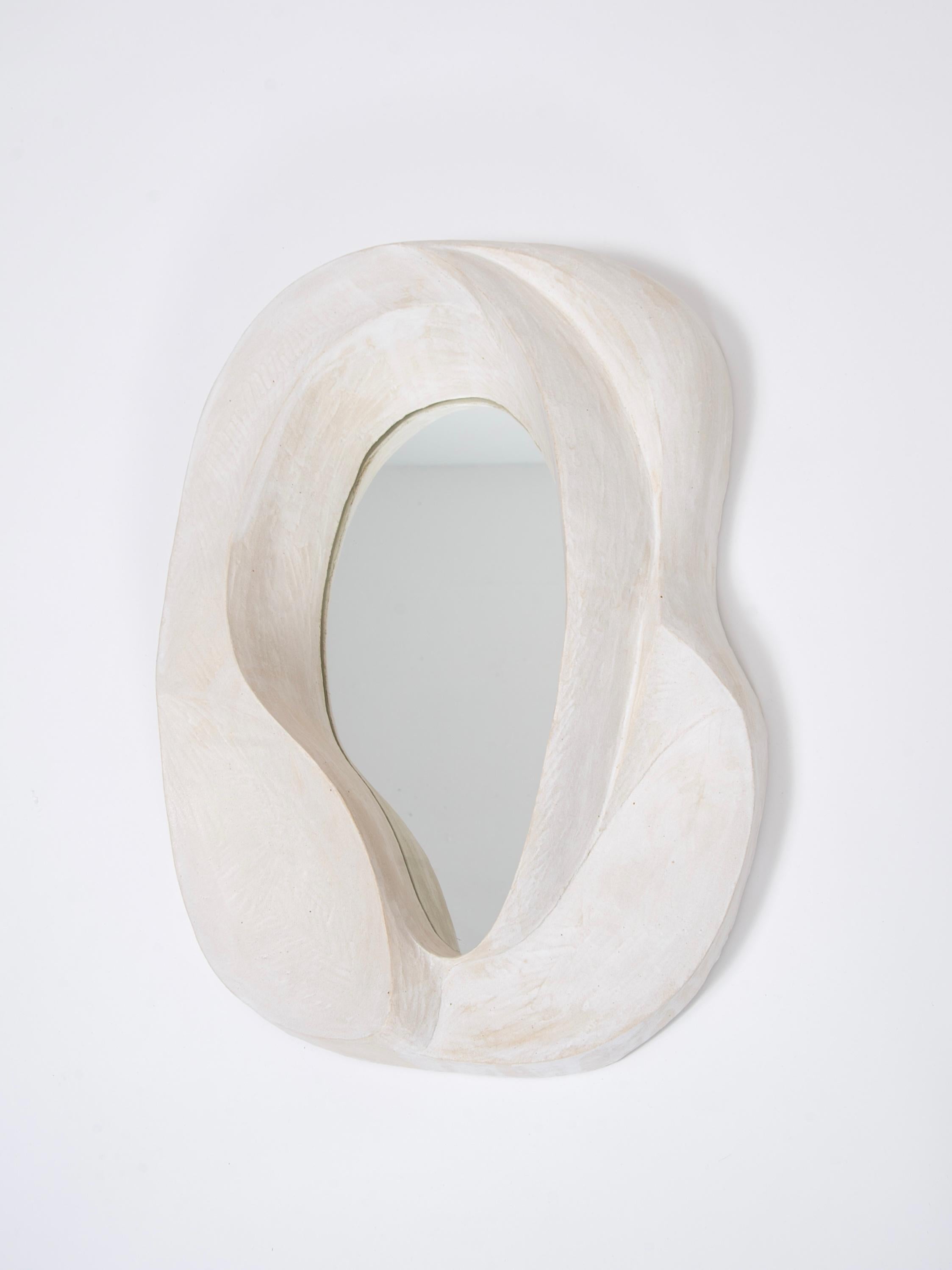 Hand-Crafted Contemporary Ceramic Mirror by Natasha Dakhli For Sale