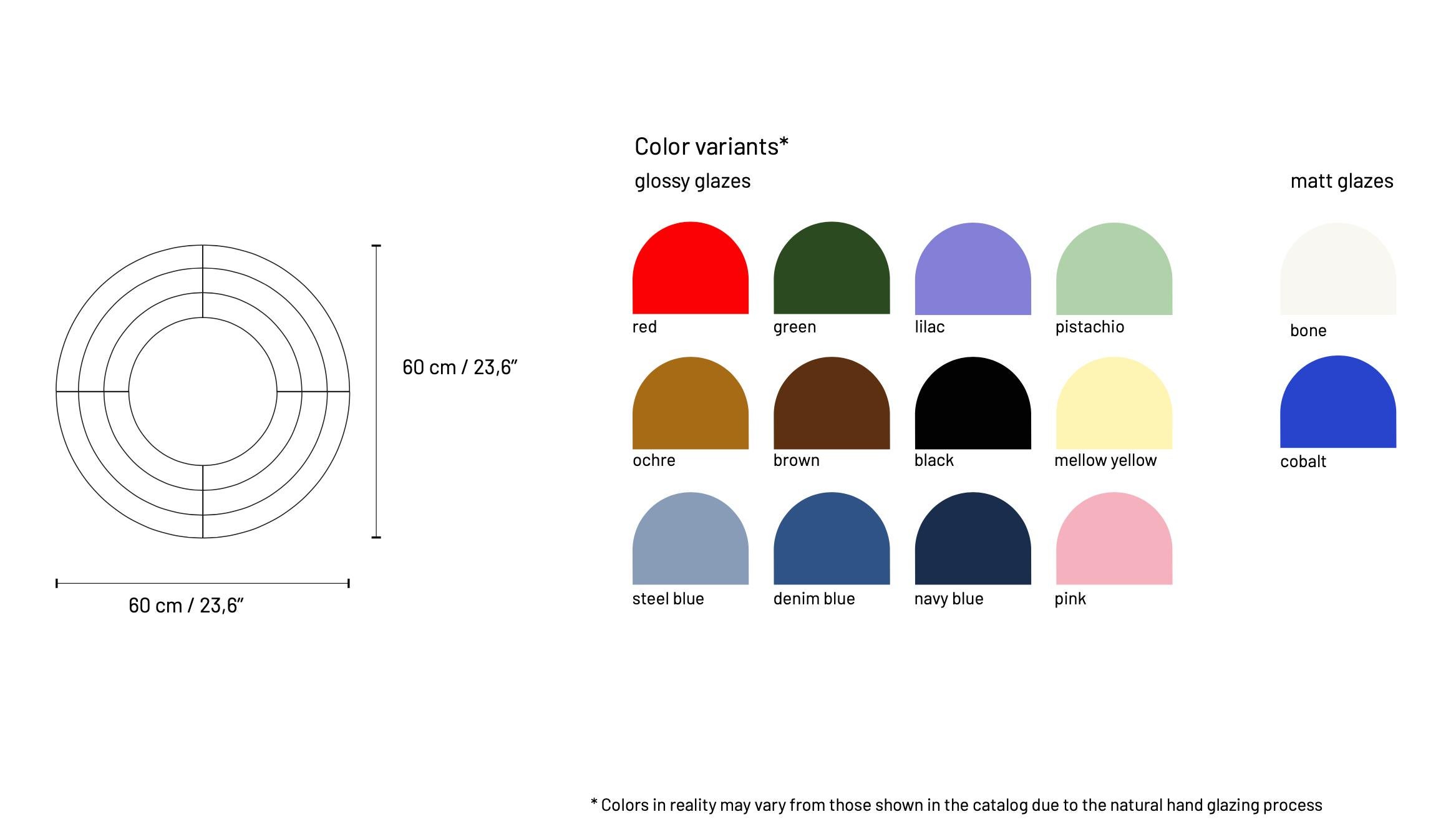 Espejo de cerámica contemporáneo 