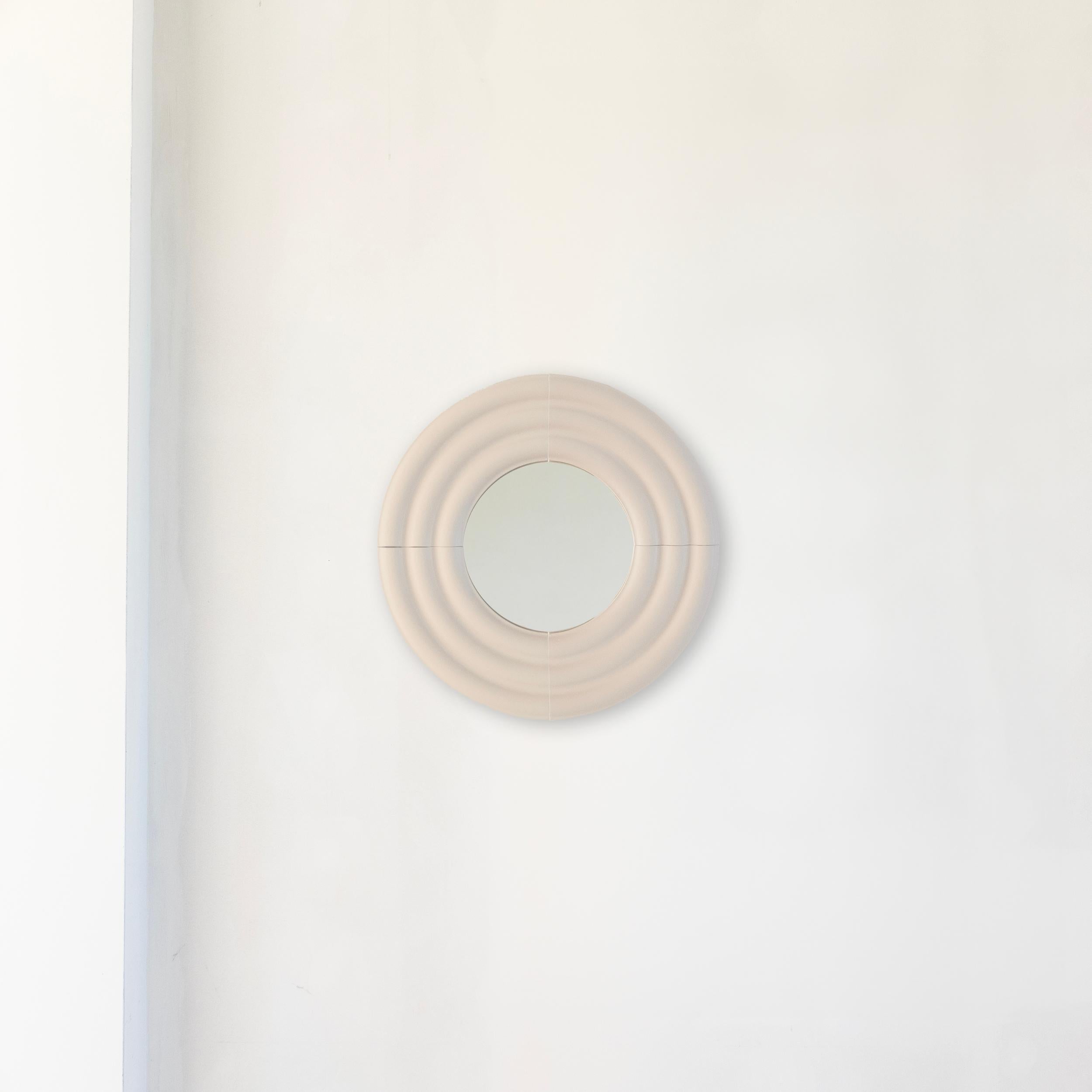 Contemporary Ceramic Mirror 'Elo 1' by Pani Jurek, 60 Pink en venta 6