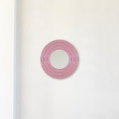 Contemporary Ceramic Mirror 'Elo 1' by Pani Jurek, 60 Pink