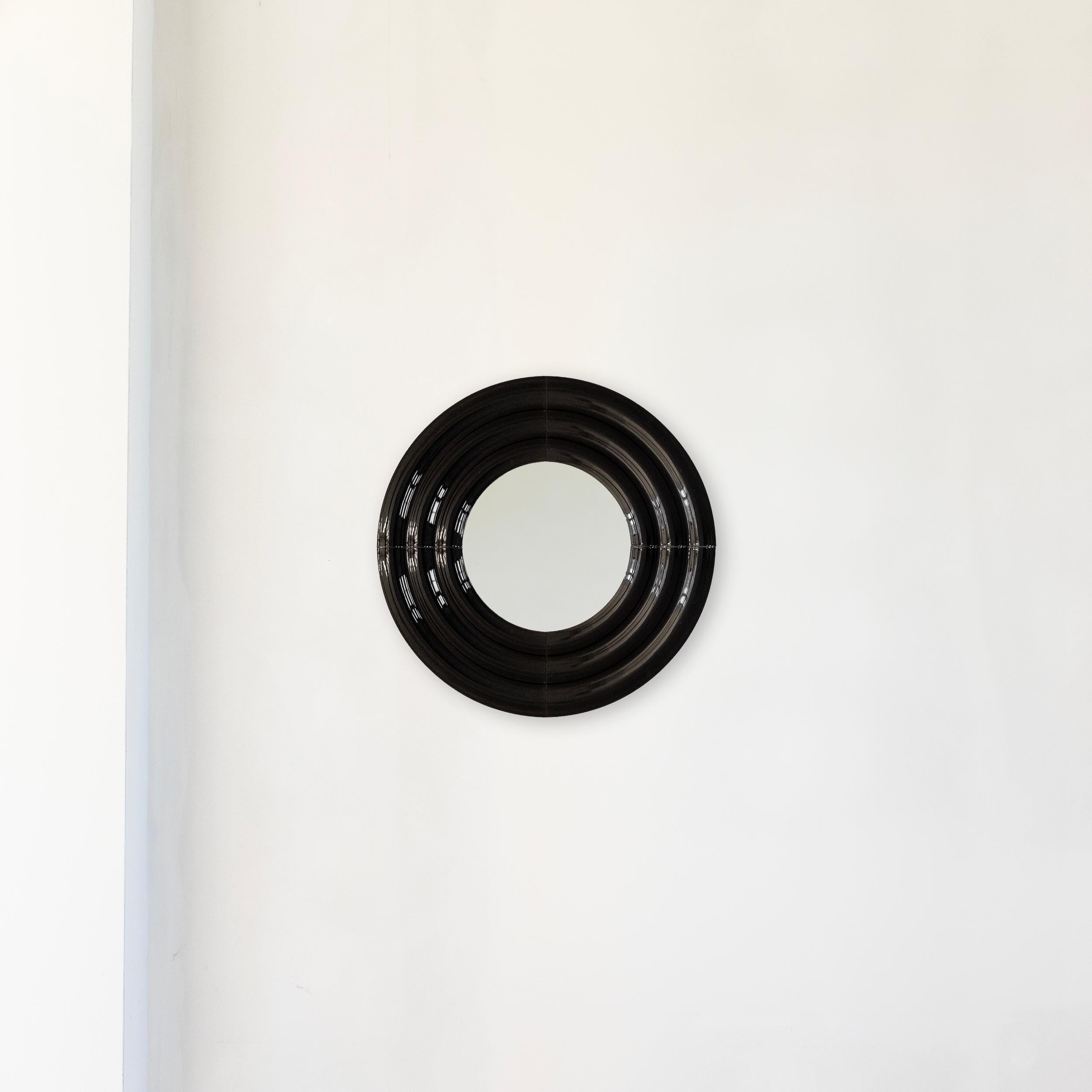 Contemporary Ceramic Mirror 'Elo 1' by Pani Jurek, 60 Pink Cerámico en venta