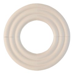 Contemporary Ceramic Mirror 'Elo 1' by Pani Jurek, 60 White