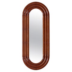 Contemporary Ceramic Mirror 'Elo 2' by Pani Jurek, 150-60 Brown