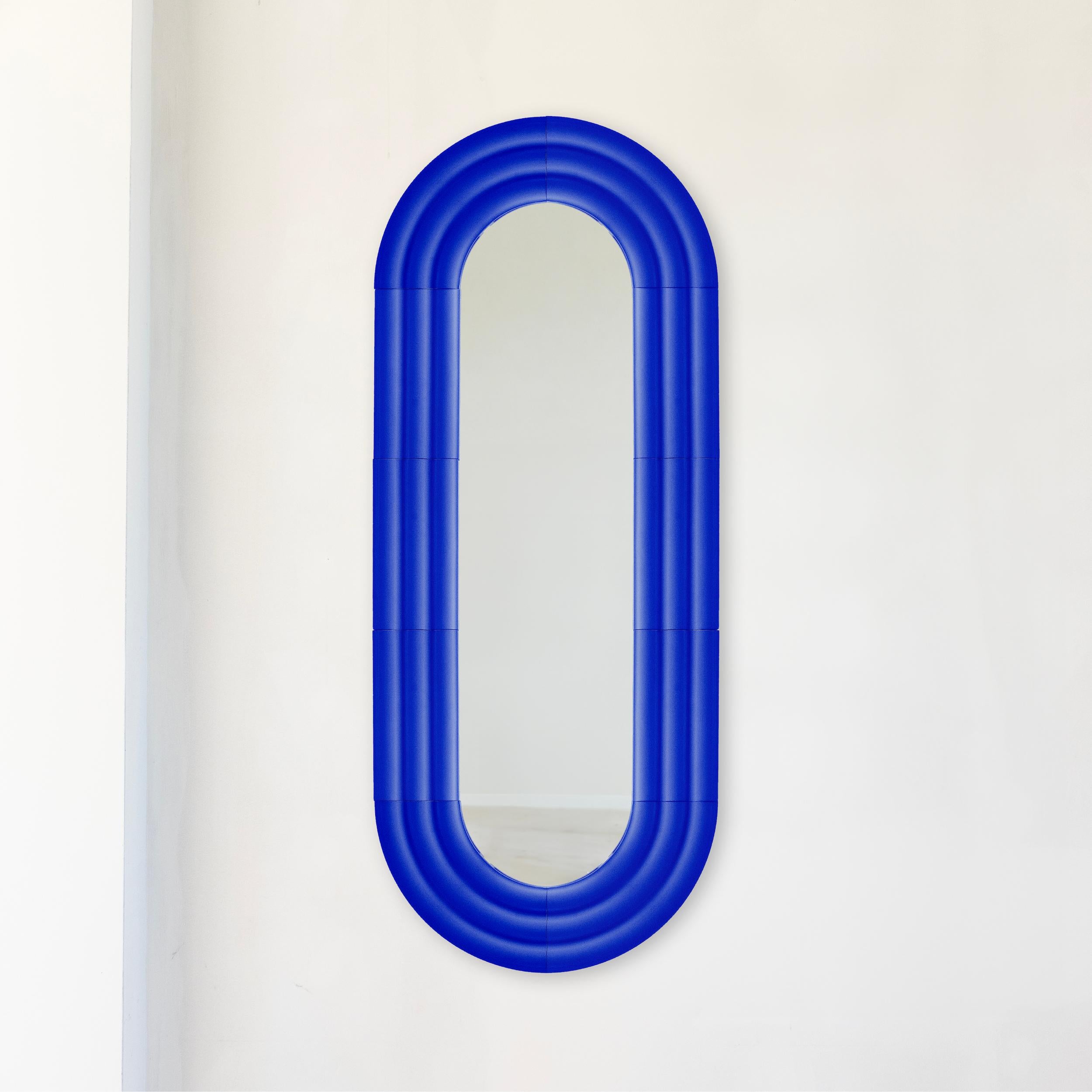 Contemporary Ceramic Mirror 'Elo 2' by Pani Jurek, 150-60 Green For Sale 3