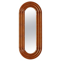 Contemporary Ceramic Mirror 'Elo 2' by Pani Jurek, 150-60 Ochre