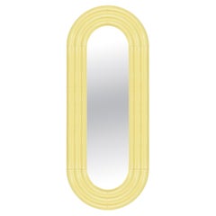 Contemporary Ceramic Mirror 'Elo 2' by Pani Jurek, 150-60 Yellow