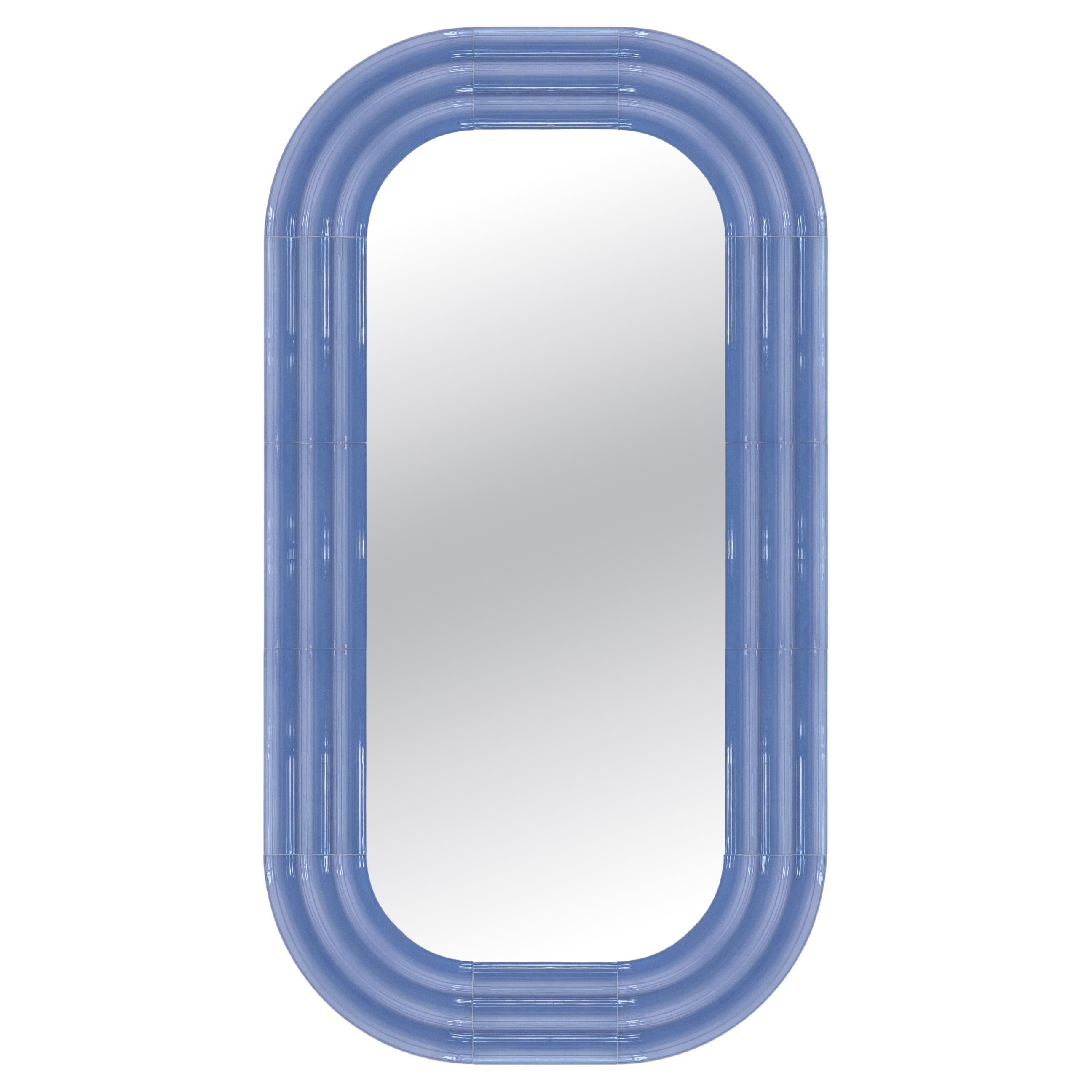 Contemporary Ceramic Mirror 'Elo 3' by Pani Jurek, 150-80 Lilac For Sale
