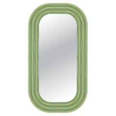 Contemporary Ceramic Mirror 'Elo 3' by Pani Jurek, 150-80 Pistachio