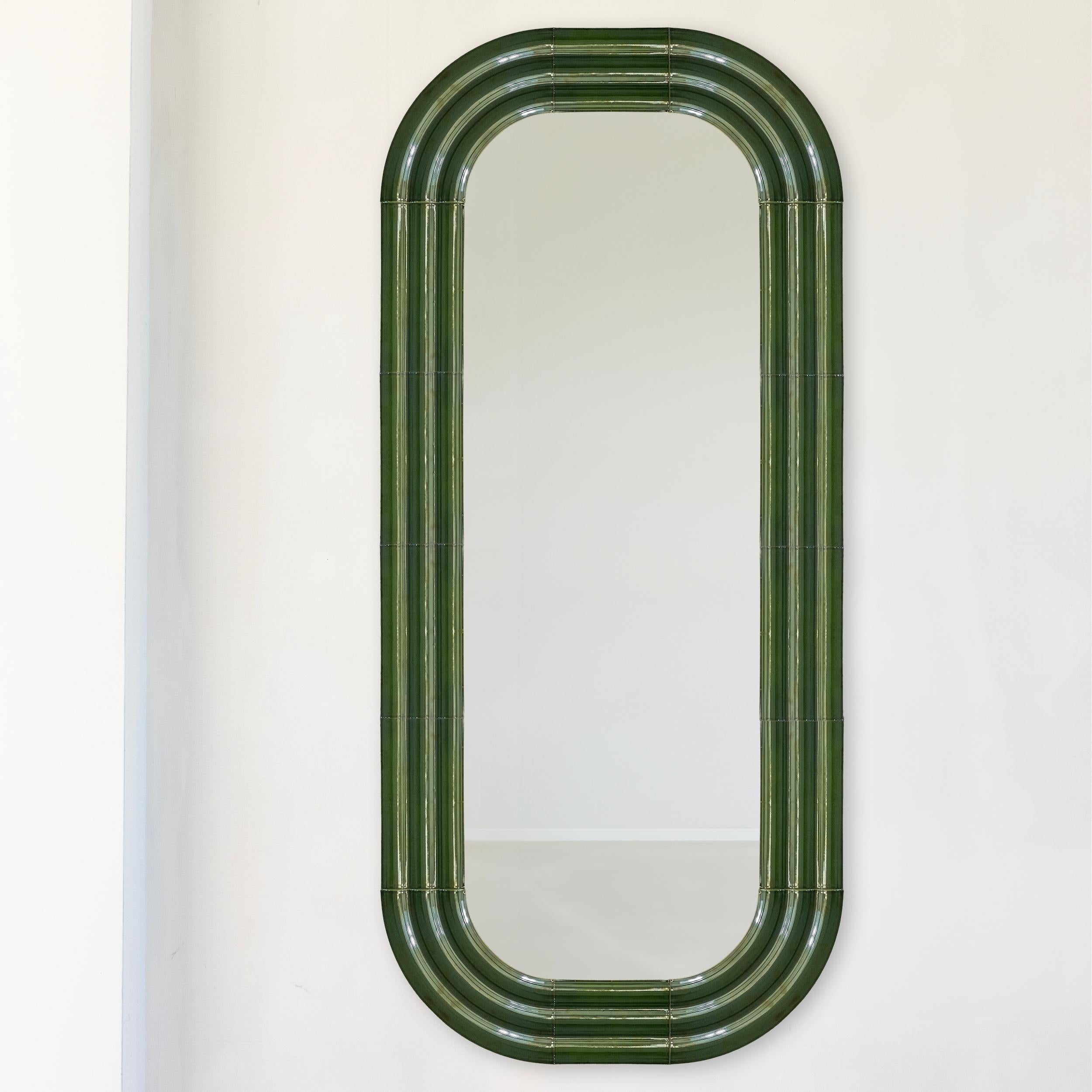 Contemporary Keramik-Spiegel 'ELO 4' von Pani Jurek, 180 Schwarz im Angebot 2