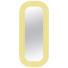 Contemporary Ceramic Mirror 'Elo 4' by Pani Jurek, 180 Yellow