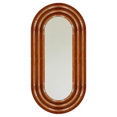 Contemporary Ceramic Mirror 'Elo 5' by Pani Jurek, 120-60 Ochre
