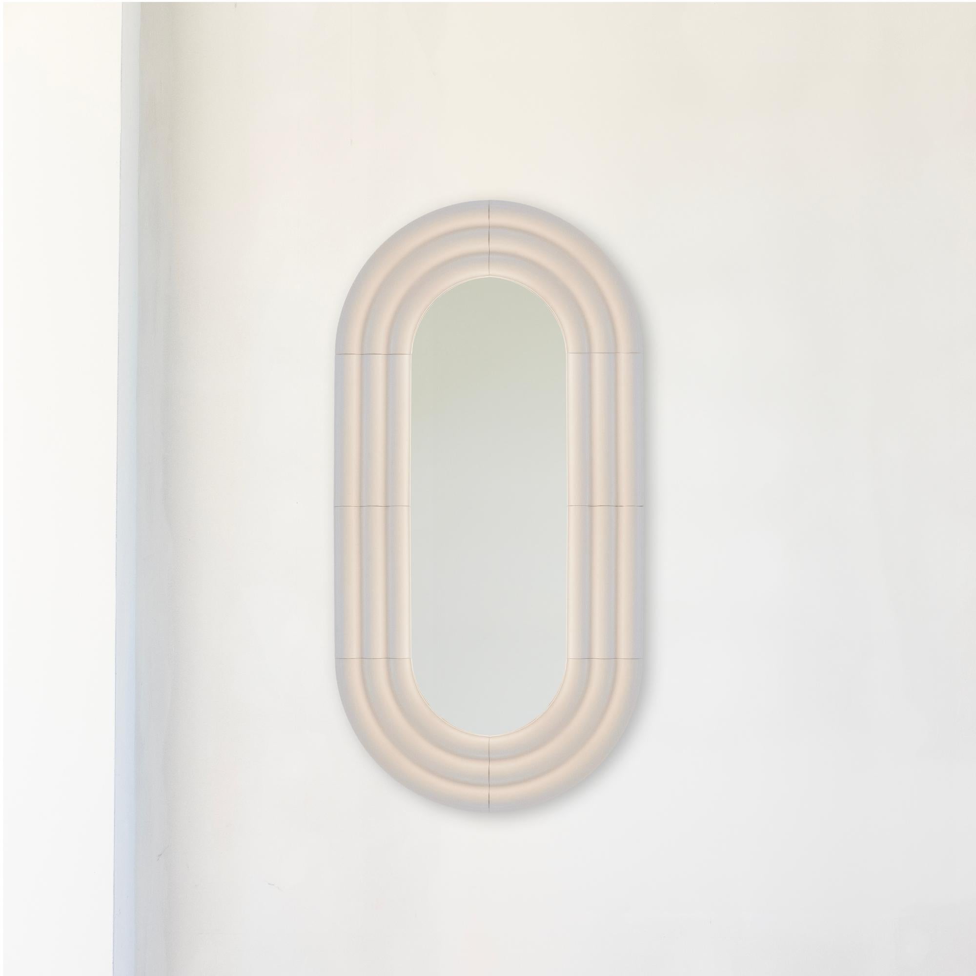 Miroir contemporain en céramique 'ELO 5' par Pani Jurek, 120-60 rouge en vente 6