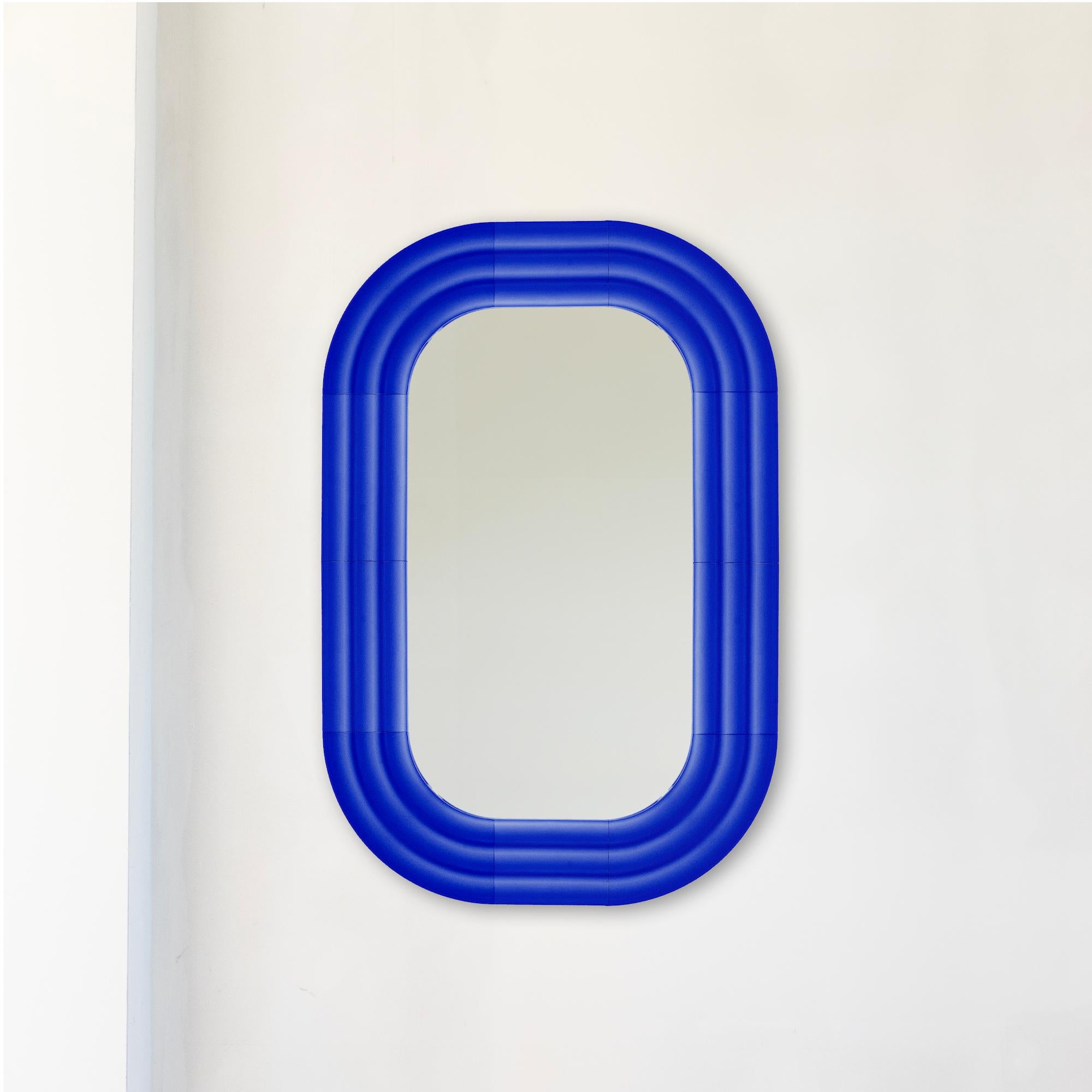 Contemporary Ceramic Mirror 'Elo 6' by Pani Jurek, 120-80 Ochre For Sale 8