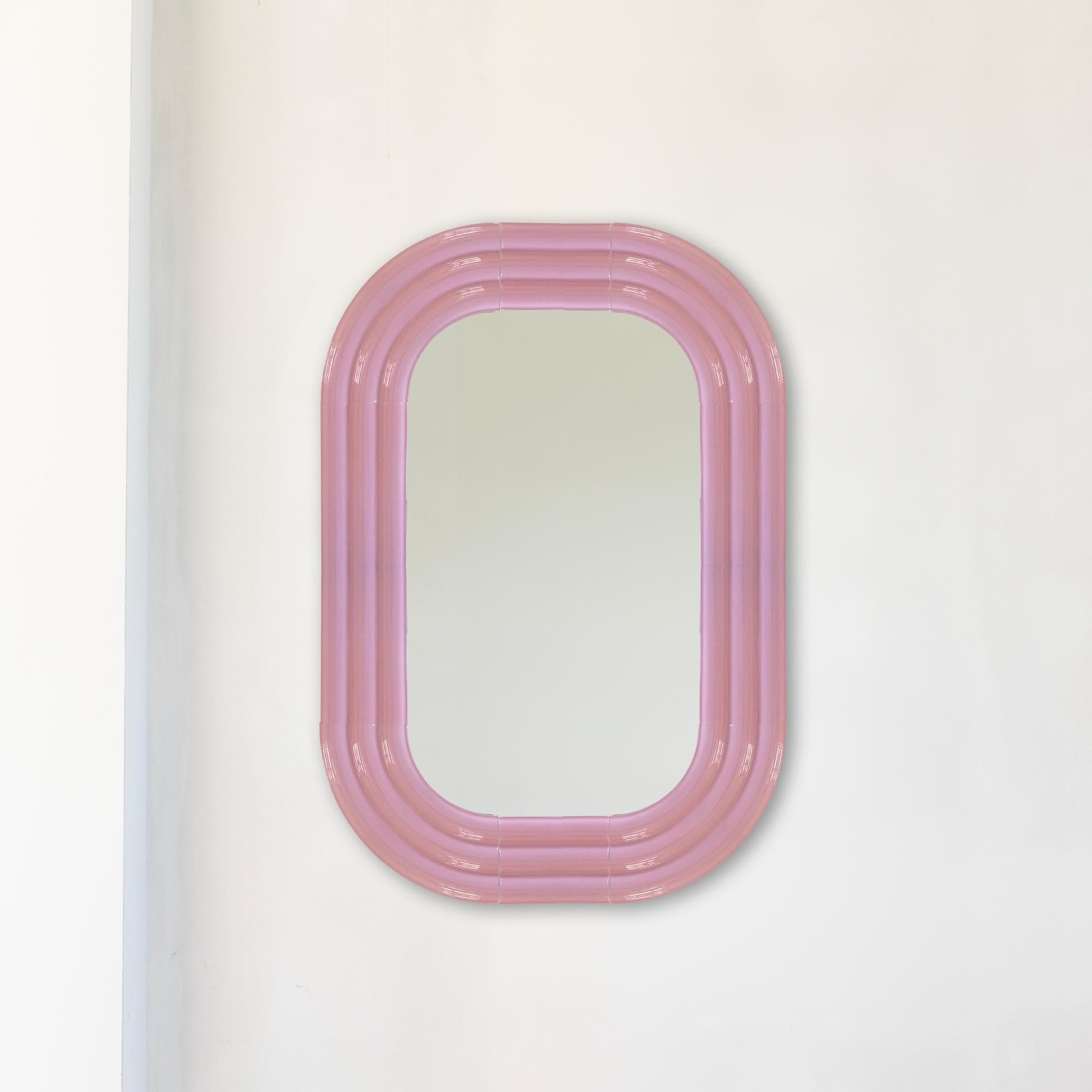 Contemporary Ceramic Mirror 'Elo 6' by Pani Jurek, 120-80 Ochre For Sale 9